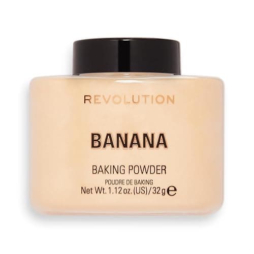 Revolution, Loose Baking Powder, Makeup Setting Powder, Long-Lasting Coverage, Mattifies & Reduces Shine, Banana, 1.12 oz - Image 1