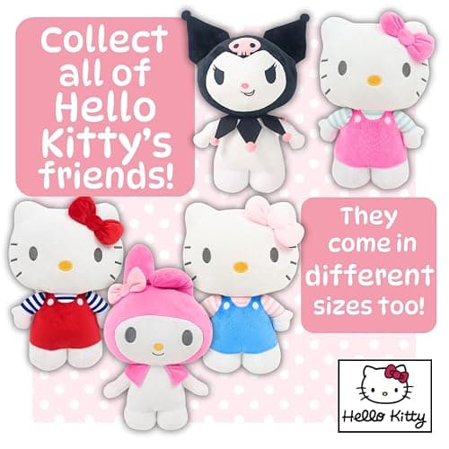 Simply Toys Official Hello Kitty Plush Doll 40cm | Soft Sanrio Licensed Stuffed Toy in Mint Overalls | Collectible Hello Kitty Plushie for Girls, Teens, Kids, Adults & Fans Idea & Room Decor thumbnail 5
