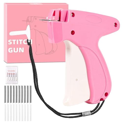 Stitch Gun for Clothes,Includes 6 Mini Needle,5000 Pcs Micro Fasteners(2500 White & 2500 Black) Stitch Gun,Quick Clothing Fixer,Stitchy Sewing Kit Tag Gun,Retail Tagging Gun for Clothing thumbnail 7
