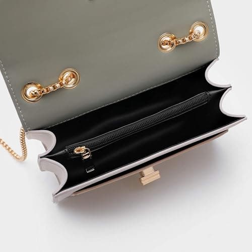 Color-Block Crossbody Bags for Women Leather Cross Body Purses Cute Designer Handbags Shoulder Bag Medium Size thumbnail 5