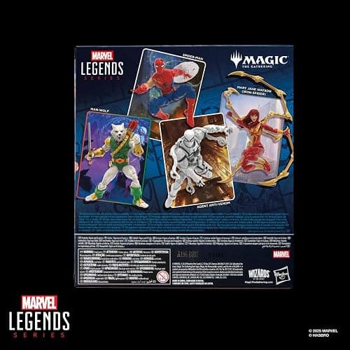 Marvel Legends Series Magic: The Gathering Battle-Damaged Spider-Man, 6-Inch Action Figure Toy & Exclusive Foil Collectible Card Game Trading Card thumbnail 13