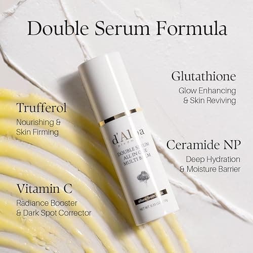d'alba Piedmont White Truffle Double Serum All-in-one Multi Balm, Stick Balm, Vegan Skincare with Vitamin C and Vegan Collagen, 3-in-1 Anti Wrinkle, Eye Treatment, Dark Spot Remover thumbnail 5