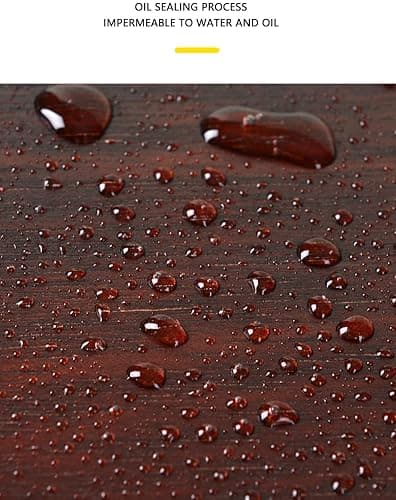 Kiilomp Oval Walnut Wood Paint Palette 12 x 9 Inches | Oil-Sealed Wooden Painting Palettes | Vintage Artist Oil Acrylic Mixing Tray | Portable Lightweight Art Pallet with Thumb Hole 24 x 30 cm thumbnail 9