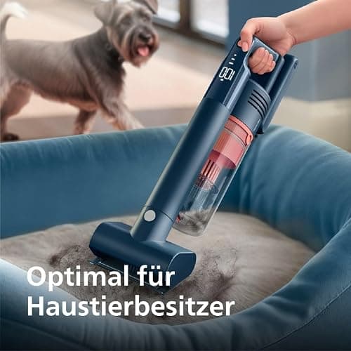 Philips SpeedPro Max Kabelloser Staubsauger 5000 Series, Tierhaar-Düse, Leistungsstarke Saugkraft, 60 Min. Laufzeit, Düse mit LED-Beleuchtung, Aqua-Modul, Fugendüse & Kombidüse (XC5142/01) thumbnail 6