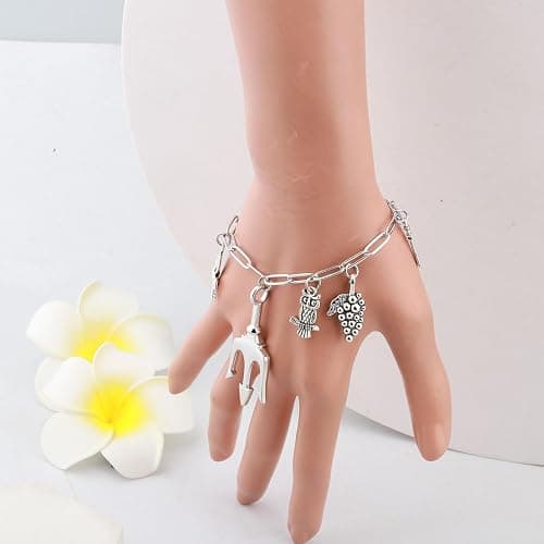 MAOFAED Greek God and Goddess Paperclip Bracelet, Greece Mytholgoy Gift, Book Lover Gifts(camp halflink) thumbnail 5
