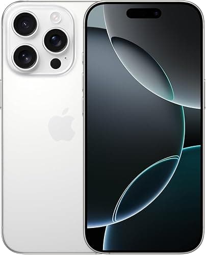 Apple iPhone 16 Pro Max, US Version, 256GB, White Titanium - Unlocked (Renewed Premium)