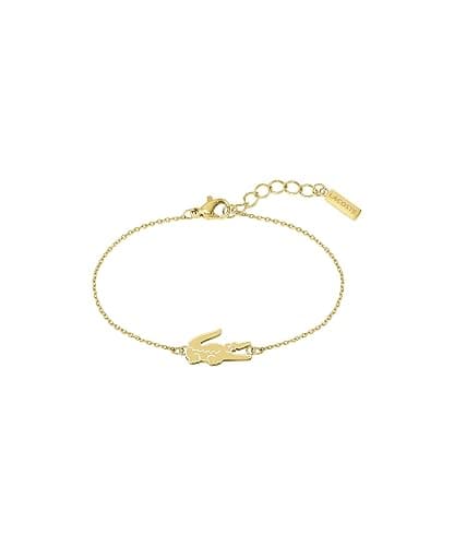 Lacoste Crocodile Chain Bracelet for Women - Stainless Steel Jewelry, Adjustable - Chic Collection, Fashion Accessory - Gift for Her - Image 1