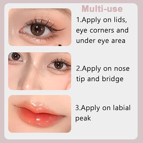 6Pcs Liquid Glitter Eyeshadow Eyeliner, Korean Makeup, Bling Under Eye Shadow, Shimmer Eye Make Up Valentine's Gift Set,Long Lasting,Quick Drying & Pigmented Loose Glitter Glue for Crystals Makeup thumbnail 8