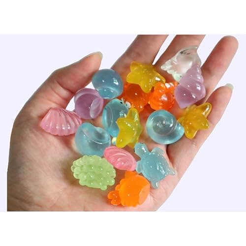 DJDIRY 27 Pieces Mini Resin Ocean Animals, Growing Marine Life Set with Starfish, Turtles, Corals for DIY Fish Tank Decorations thumbnail 5