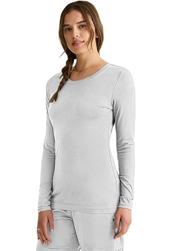 Healing Hands Women's Underscrub Soft Knit Melissa Longsleeve Scrub Tee with Breathable & Easy Care Fabric 5047 thumbnail 6