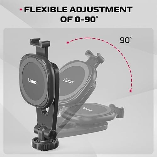 ULANZI Magnetic iPhone Tripod Mount MA23, Magnet Phone Holder Adapter Tripod Attachment Compatible with MagSafe Only for iPhone 12 13 14 15 16 Plus Pro Max All Series - MA23 thumbnail 7
