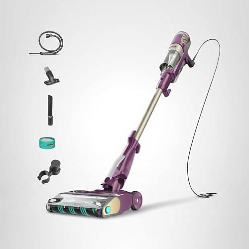 Shark POWERDETECT Ultra-Light Corded Stick Vacuum with DuoClean Technology, Self-Cleaning Brushroll for No Hair Wrap, Anti-Allergen Complete Seal, and Odor Neutralizer Technology, Purple, HZ4001AMZ thumbnail 11