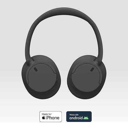 Sony WH-CH720N Noise Cancelling Wireless Bluetooth Headphones - Up to 35 hours battery life and Quick Charge - Black - Black thumbnail 2