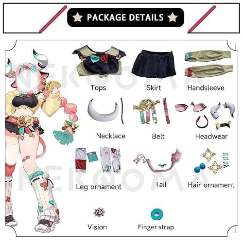 NEKOOMA Varesa Cosplay Costume Outfit Set Game Cos thumbnail 2
