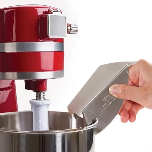 New Metro Design PC-10 Pouring Chute Compatible with KitchenAid Stand Mixer with Stainless Steel Bowl, Silver thumbnail 2