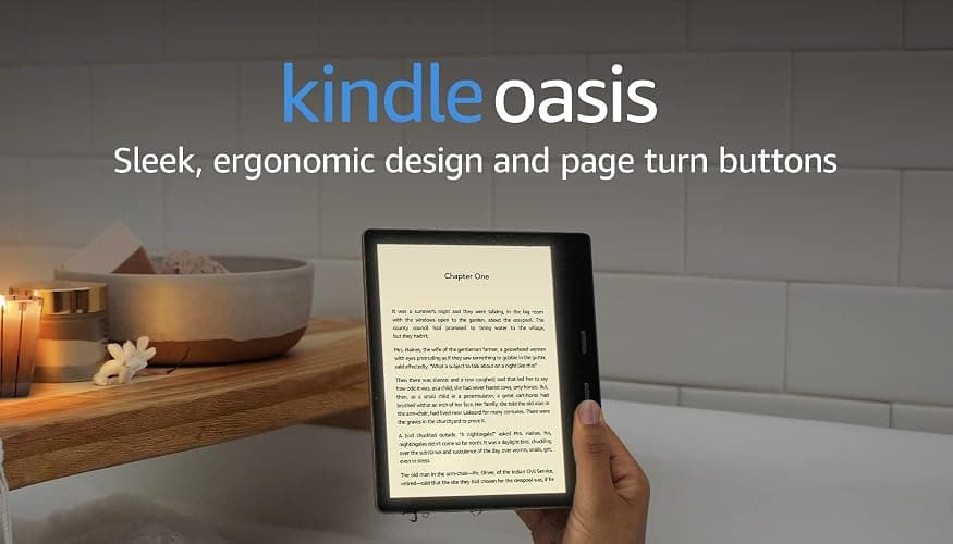 International Version – AT&T – Kindle Oasis – With 7” display and page turn buttons - 32 GB, Graphite - Free 4G LTE + Wi-Fi thumbnail 8