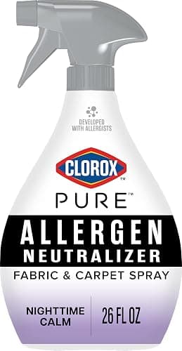 Clorox PURE Allergen Neutralizer Fabric and Carpet Spray, Nighttime Calm, 26 Fluid Ounces - Image 1