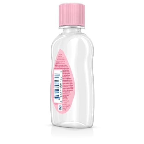 Johnson's Baby Oil, Hypoallergenic, 3 fl oz | Pure Mineral Oil to Prevent Moisture Loss for Newborn, Kids, and Adults, Gentle and Soothing Baby Massage Oil thumbnail 6