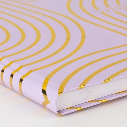 Five Star Composition Notebook, College Ruled, 9-3/4" x 7-1/2", 80 Sheets, Hardcover, Metallic Gold Arches (850111F-AMZ) - Metallic Gold Arches thumbnail 4