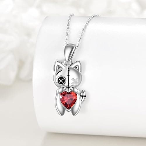YFN Gothic Necklace Sterling Silver Witch Pendant Goth Jewelry Halloween Gifts for Women Girls thumbnail 2