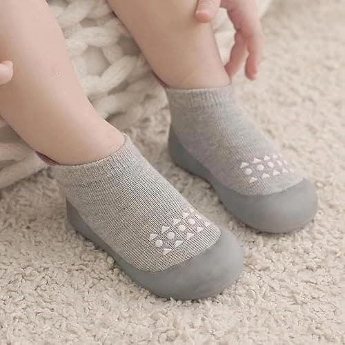 Bearbay Baby Sock Shoes Baby Walking Shoes Infant Non-Slip Breathable Slippers with Soft Rubber Sole Baby Boys Girls Sneakers thumbnail 2