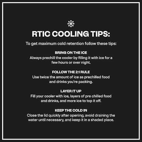 RTIC 16 Qt Road Trip Cooler, Hard Insulated Portable with Strap and Handle for Outdoor, Beach, Picnic, Camping, Sports, Travel thumbnail 9