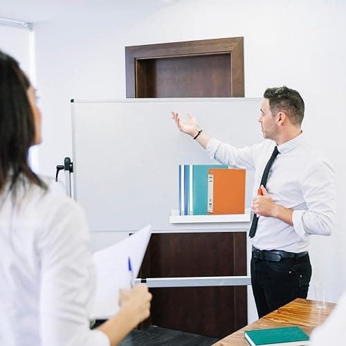 2 Pcs Magnetic Book Shelf for Whiteboard,Reusable Magnetic Book Holder and Pen Holder，Use for Classroom,Office, Refrigerator,School Supplies-White thumbnail 6