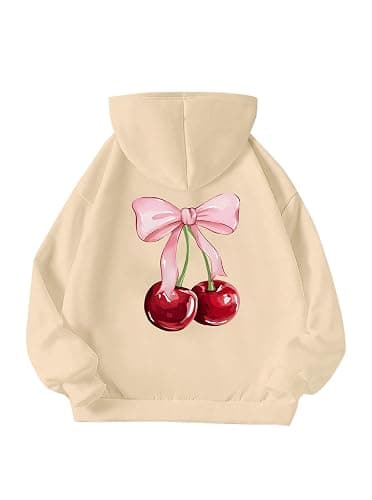 Ecolala Girls Long Sleeve Hooded Sweatshirt Thick Graphic Hoodie Cute Pullovers Tops thumbnail 3