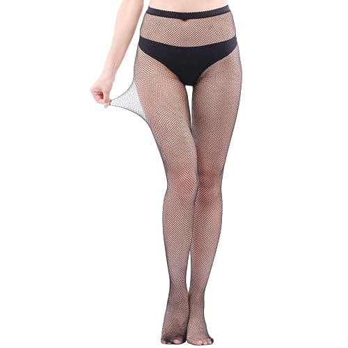 EVERSWE High Waist Fishnet Tights Thigh High Stockings Suspender Pantyhose thumbnail 3
