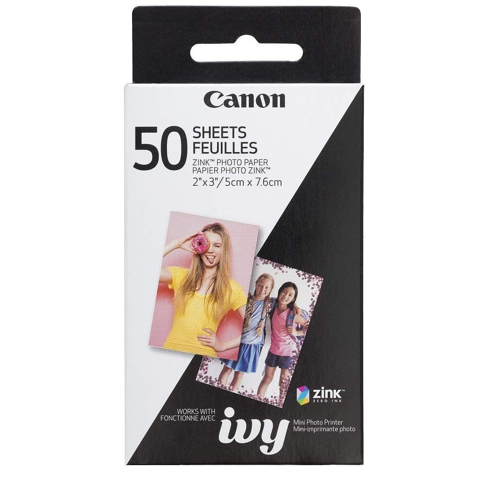 Canon 2"x3" Zink Mini Photo Printer Paper 50x Sheets [MPPP50] - Image 1