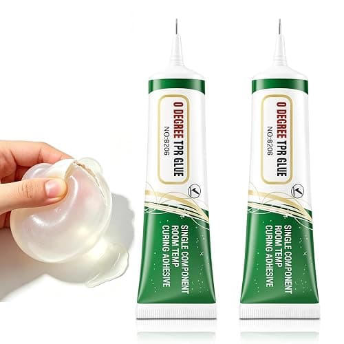 2PCS Squishy Glue, Clear Silicone Glue for Squishy | Quick-Drying, Waterproof, Flexible Bond, Silicone Adhesive Repair Glue for Rubber, Model, TPU, TPR, TPE - Image 1