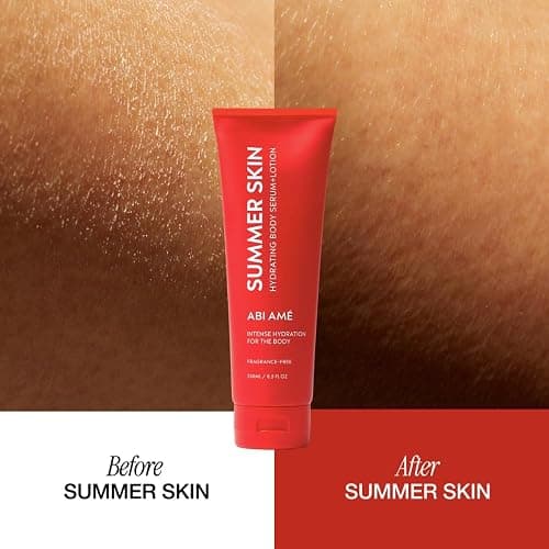 ABI AME Summer Skin Niacinamide Body Lotion + Saccharide Isomerate, 250 mL | 72-hour Hydration, Fast Absorbing Serum+Lotion Hybrid, Unscented, Non-Greasy, Oat Extract + Vitamin B5, Vegan, Made In France thumbnail 6