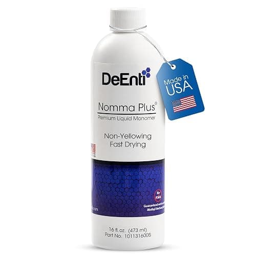 DeEnti Nomma Plus Professional Liquid Monomer, EMA Nail Liquid for Acrylic Powder, Non-Yellowing Monomer, 16oz Bottle, Professional Salon Quality Manicure and Pedicure Supplies - Image 1