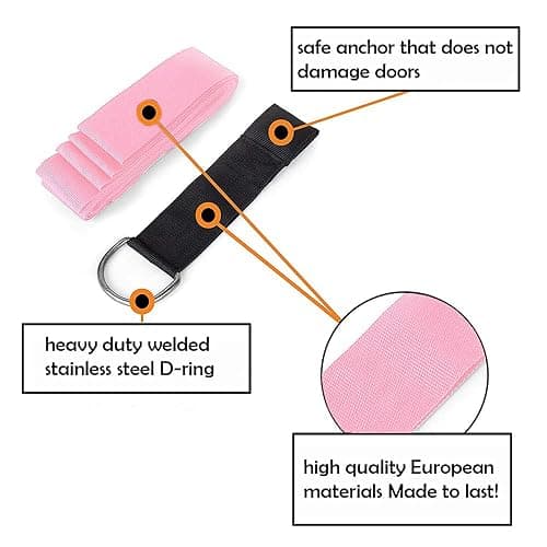 tchrules Door Leg Stretcher, Door Flexibility & Stretching Leg Strap - Great for Ballet Cheer Dance Gymnastics or Any Sport Leg Stretcher Door Flexibility Trainer Premium Stretching Equipment thumbnail 5