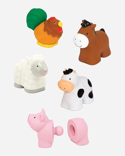 Melissa & Doug Pop Blocs Farm Animals Educational Baby Toy - 10 Linkable Pieces thumbnail 10