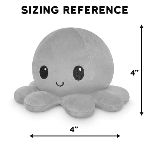 TeeTurtle - The Original Reversible Octopus Plushie - Day + Night - Cute Sensory Fidget Stuffed Animals That Show Your Mood thumbnail 2
