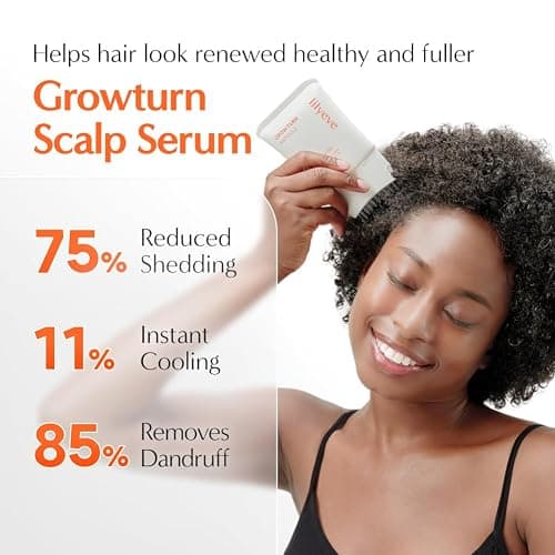 Growturn Hair Growth Serum with Built in Brush for Hair Growth & Thickening | Treatment for Thinning Hair, Hair Loss | Low Irritation, Fragrance-Free, Sulfate & Paraben-Free, 3.38 fl. oz. (Pack of 2) thumbnail 2