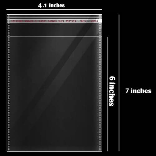 DTmasao 4x6 Inches 100 Pcs Clear Self Sealing Cellophane Bags Cookie Bags Resealable Cellophane Bag for Packaging Cookies,Gifts,Favors, Products,Candy thumbnail 4