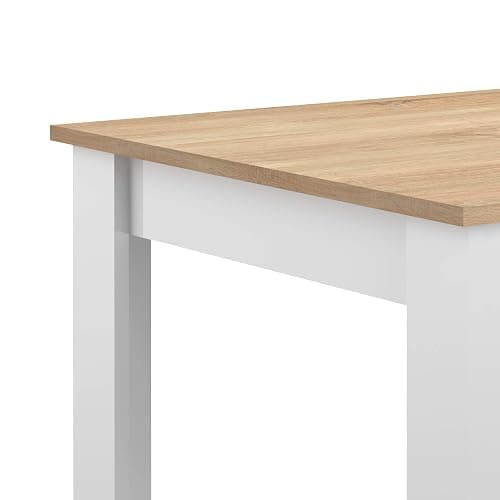 TEMAHOME Nice Dining Table, Oak/White, 110 x 70 x 73 cm thumbnail 5