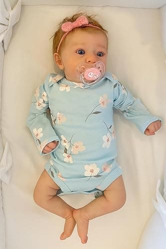 SCOM Lifelike Reborn Baby Dolls Girl - Felicia, 17-Inch Realistic-Newborn Baby Dolls with Weighted Soft Cloth Body, Real Life Cute Reborn Dolls with Gift Box for Kids Age 3+ thumbnail 2