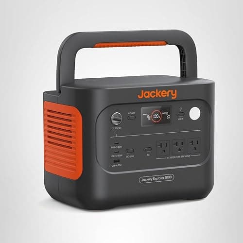 Jackery Explorer 1000 v2 Portable Power Station,1070Wh LiFePO4 Battery,1500W AC/100W USB-C Output, 1 Hr Fast Charge, Solar Generator for Camping,Emergency, RV, Off-Grid Living(Solar Panel Optional) thumbnail 10