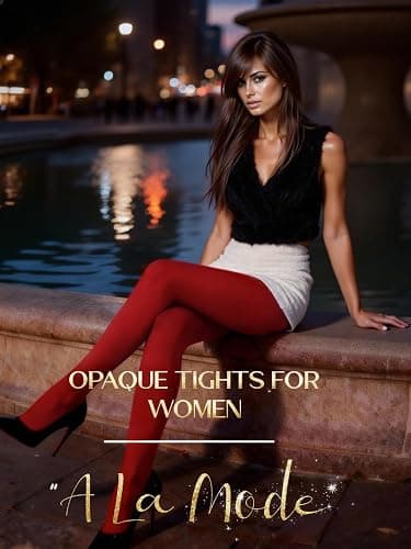Charm and Attitude Soft Tights for Women | Warm Pantyhose Stockings | Opaque Hosiery Nylons - Made in EU thumbnail 2
