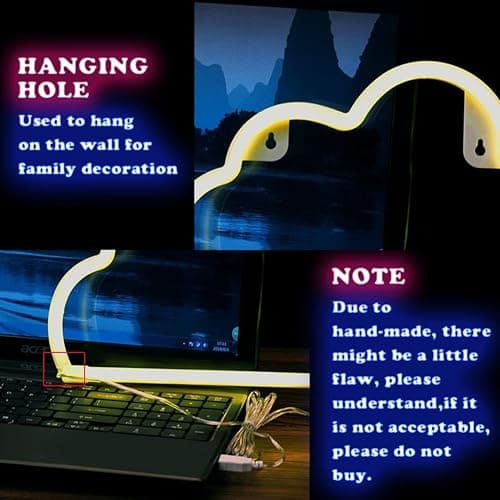 Neon Light Sign, 3 Pcs Eclair Planète Nuage Space Neon Sign Batterie USB Neon Sign Light Néon Signe Planète Lampe pour Chambre à Coucher Salle de Jeux Bar Fête Pépinière Fête d'anniversaire thumbnail 7