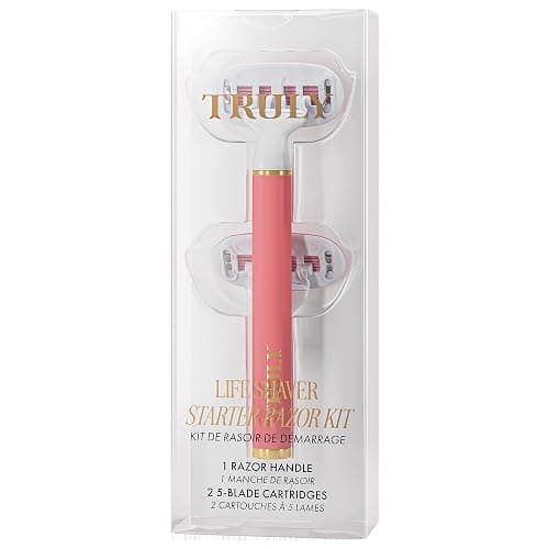 Truly Life Shaver Razor | Best Razor for Sensitive Skin | 5 Blades with Aloe & Shea Butter Infused Gel Bars | Pivoting Head & Flex-Grip Handle for Smooth, Irritation-Free Shave - Image 1