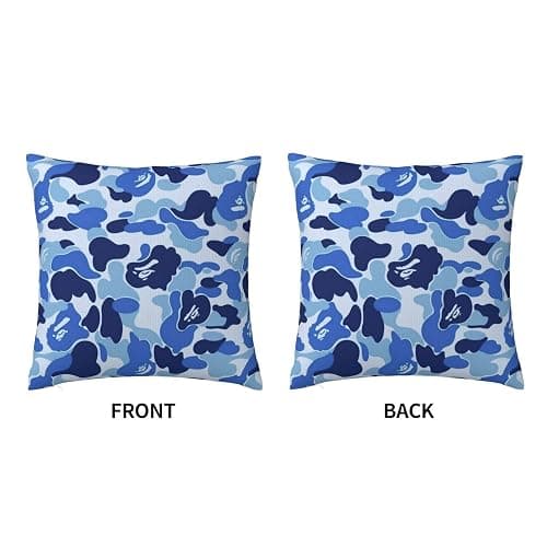 Square Decorative Pillowcases Pillow Cover for Bed Sofa Couch Pillow Case with Zipper for Home Decor 18"X18" thumbnail 5