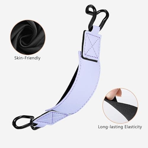 CoBak Secure Hand Strap for Kindle and Tablets - Versatile and Lightweight Finger Grip Holder for 6-7.5" Kindle, for Kobo, for Lenovo, for Sony E-Book Tablet - High Elasticity,Purple thumbnail 6