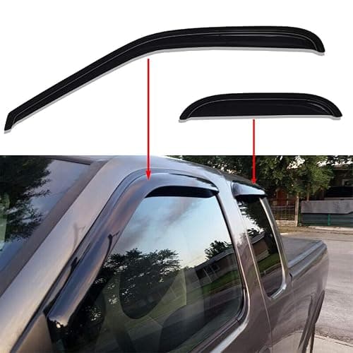 Lightronic Extra Durable Outside-Mount Auto Vent Window Visor, Fits 1999-2016 Ford F-250 & F-350 Super Duty SuperCab, UV Protection Rain Guard, Original Wind Deflector, No-Drilling, Smoke, 4-Pcs thumbnail 4