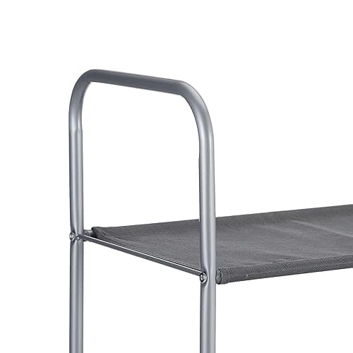 Amazon Basics Closet Storage Organizer with Fabric Bins, Drawers and 3 Shelves, Grey, 32.7" x 12.2" x 31" thumbnail 3