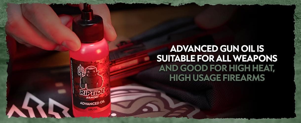Riptide Armory Advanced Gun Cleaner & Gun Oil Kit - Cleans, Lubes, Protects Targeted Long-Lasting Formula - Nano Coat Technology - Veteran Founded & Formulated by Former US Navy Seal thumbnail 4