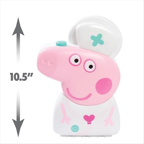 Peppa Pig Checkup Case Set with Carry Handle, 8-Piece Doctor Kit for Kids with Stethoscope, Kids Toys for Ages 3 Up by Just Play thumbnail 4